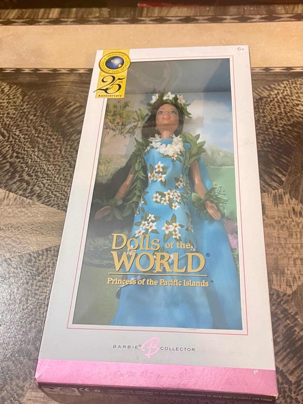 Barbie Dolls of the World Princess of the Pacific Islands Blue Floral Gown